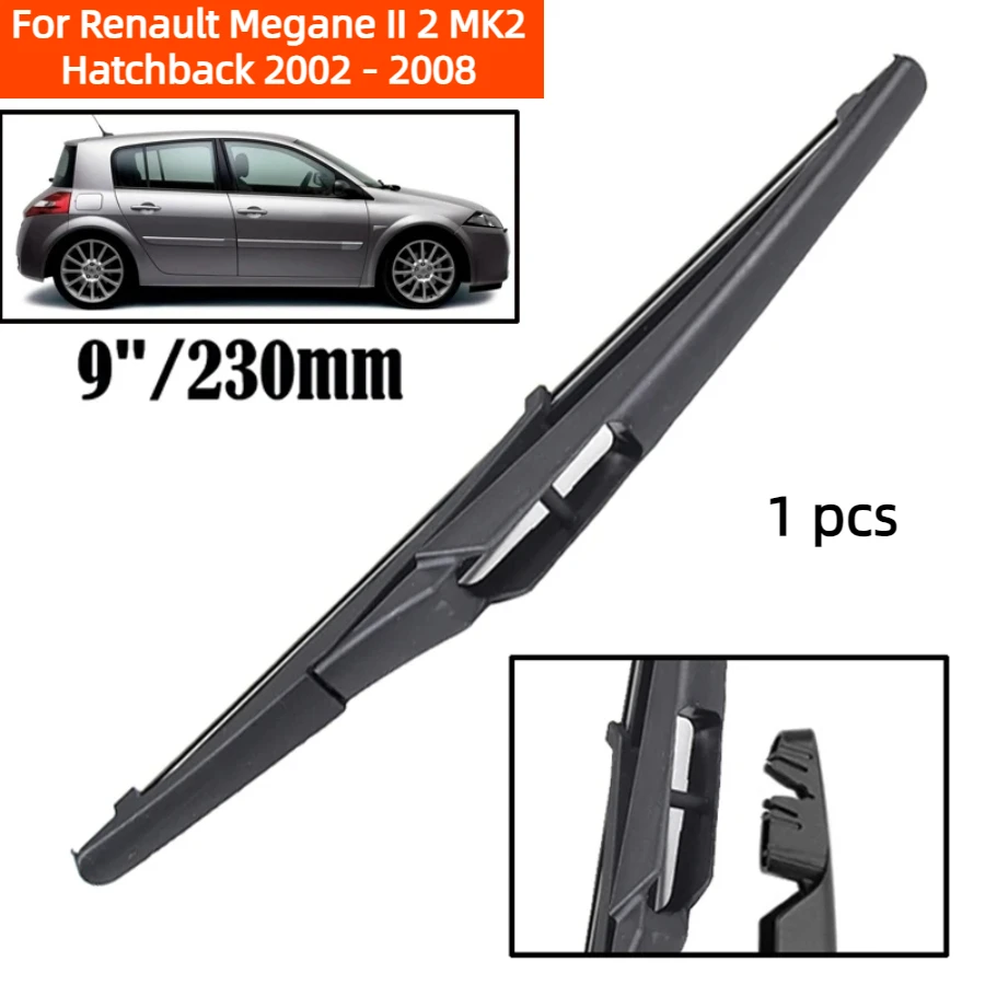 

ZHANGU Wiper 9" Rear Wiper Blade For Renault Megane II 2 MK2 Hatchback 2002 - 2008 Windshield Windscreen Tailgate Window Brush