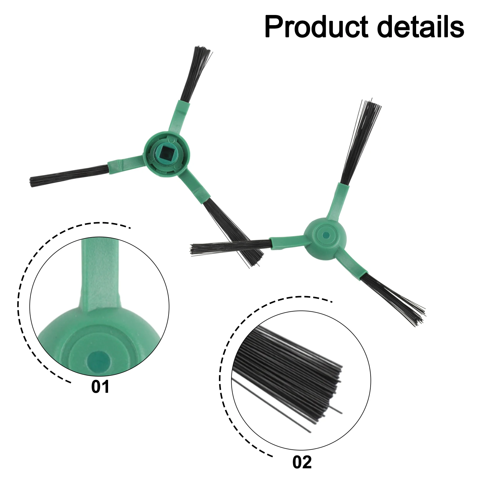 لـ Roomba For Combo For Essential For Vac لـ Essential Y0140 مكنسة كهربائية فرش دوارة مرشحات ملحقات فرشاة جانبية #5