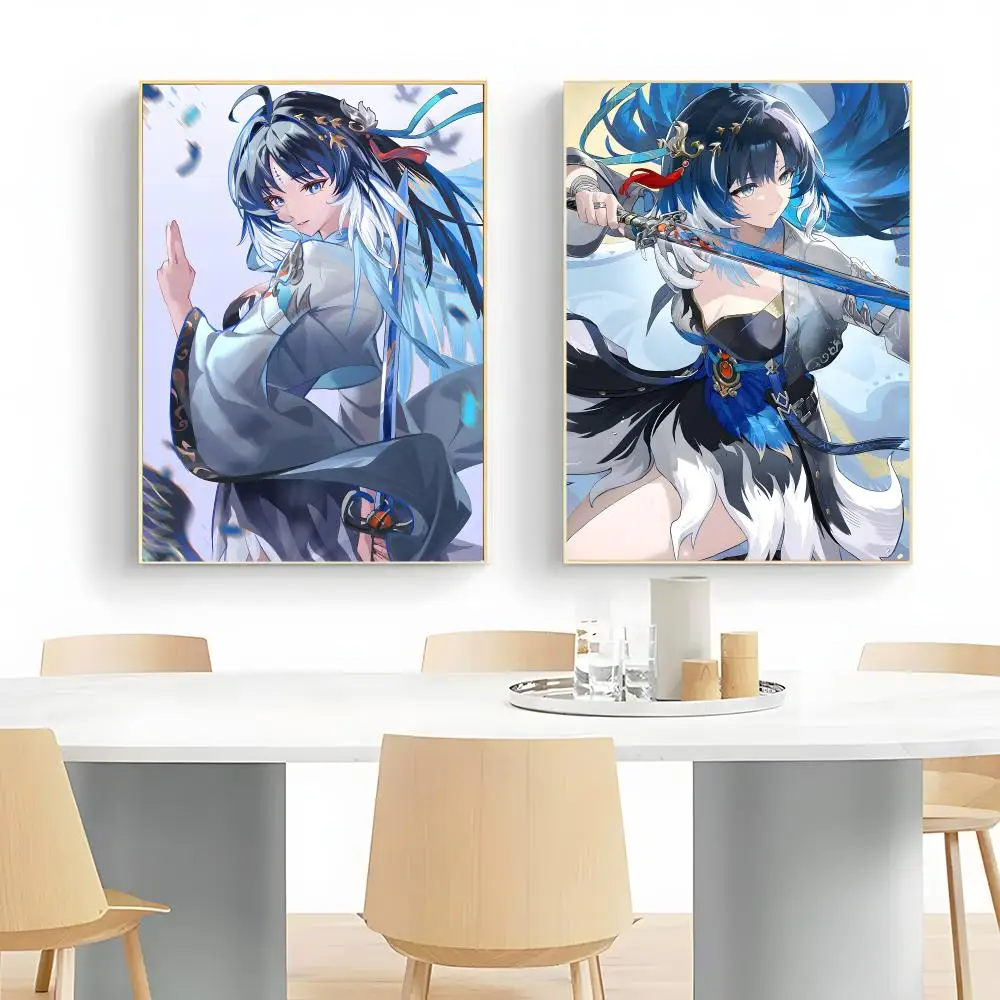action game W-Wuthering Waves Yangyang Xuanling Poster Wall Art Print Decorative Mural Home Decor Gift Unframed