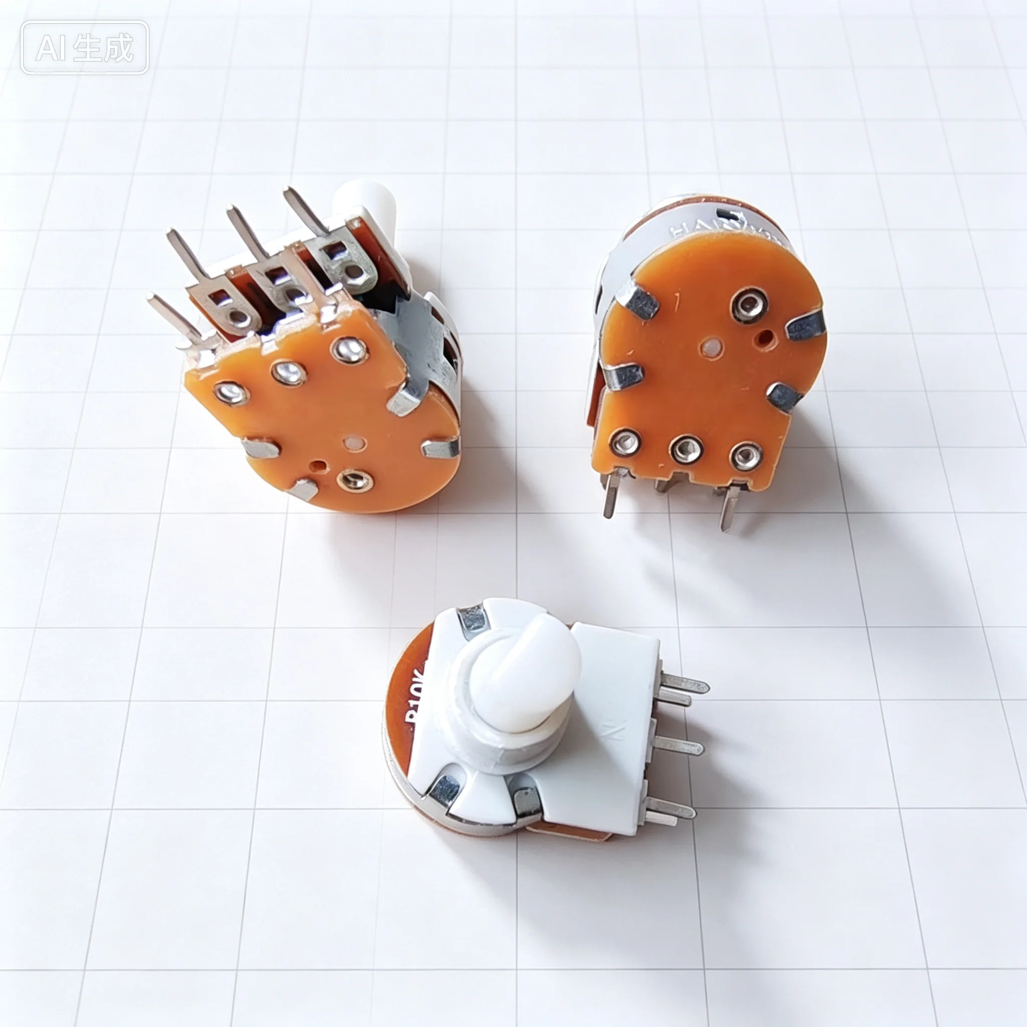 For 16 Type Single 5Pin Potentiometer B10K B103 With Switch 148 Amplifier Volume Potentiometer Shaft 15MM