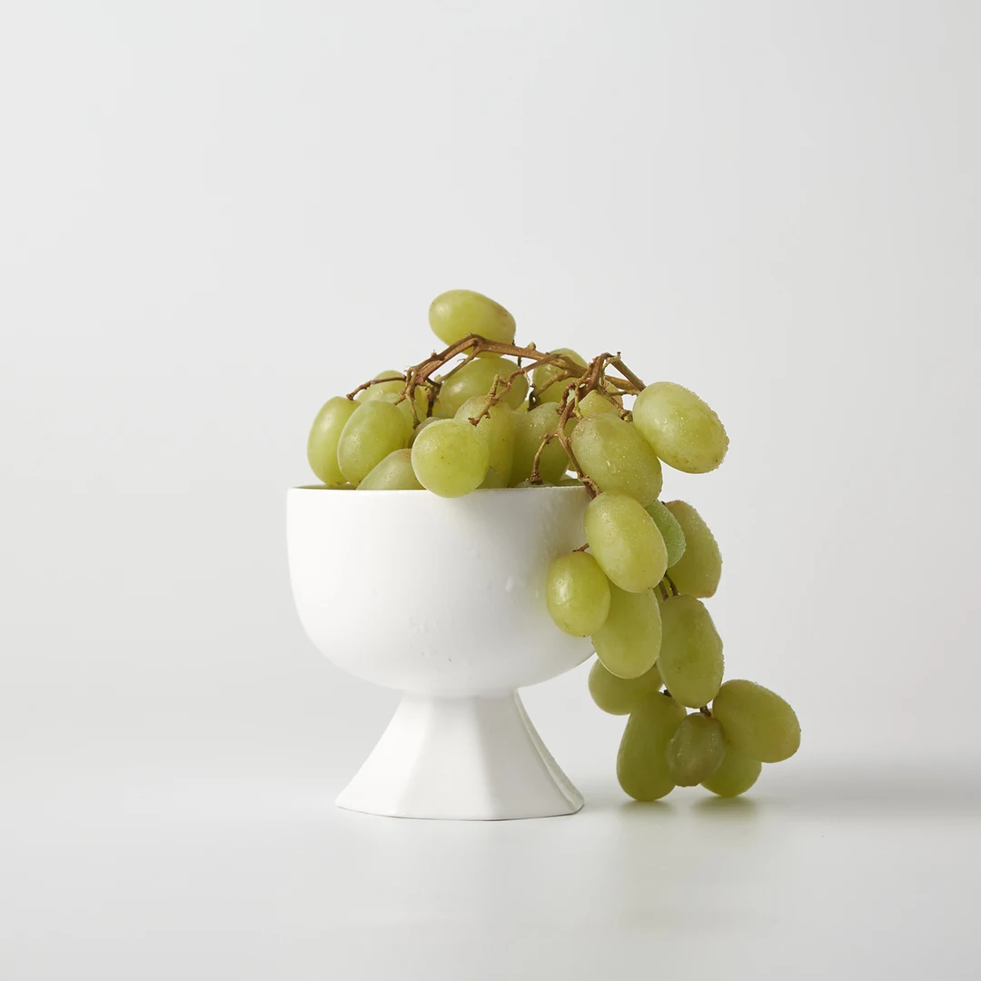 MuJagi Cerc High-Leg Bowl Dert Yogurt Cup Chinese Sle Pure Color round ape Dining Utensils from South Korea