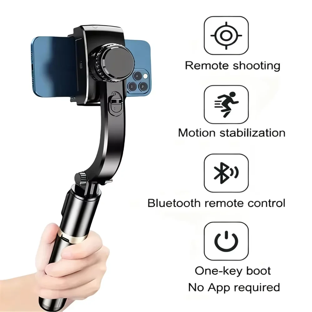 Portable Selfie Stick Tripod Cell Phone Stand Camera Tripod with Rechargeable Wireless Remote Travel Essentials for iPhone Andro