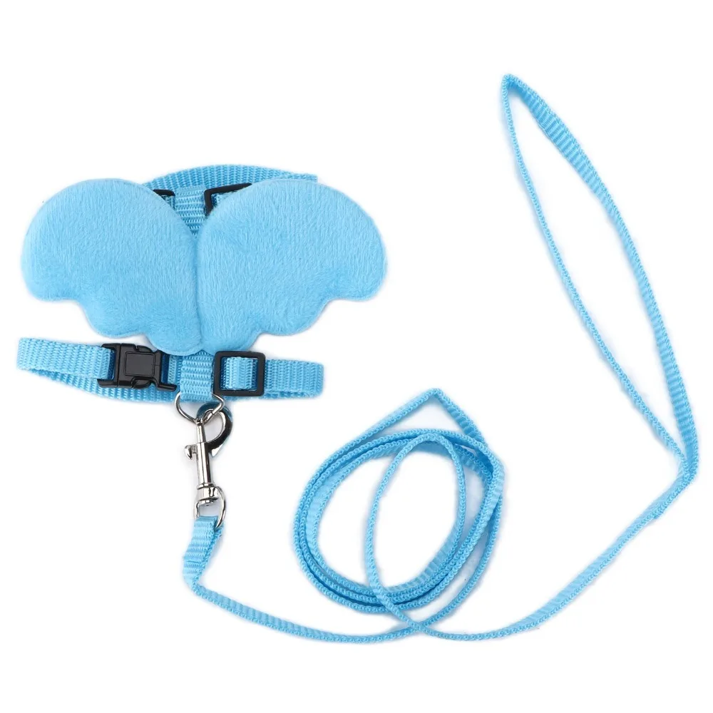 Nylon Webbing Pet Harness Leash Safety Buckle Design Breathable Fabric Outside Walking Harness Abrasion Resistant