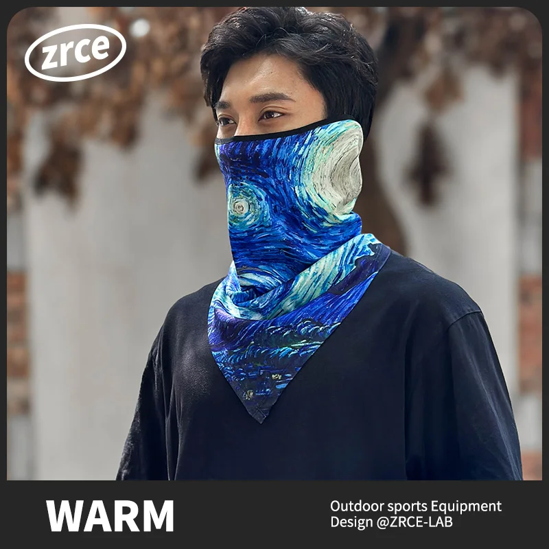 

Зимняя теплая велосипедная маска, флисовая ветрозащитная бандана, шарф для лица, гетры для мотоцикла, велосипеда, лыжное снаряжение, забавные маски с рисунком