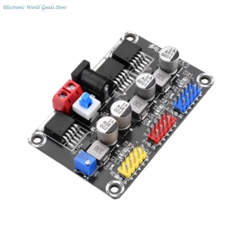 

A3PD LM2596 Based Voltages Reducers Module With 2A Fuses and LED Light For Electronics