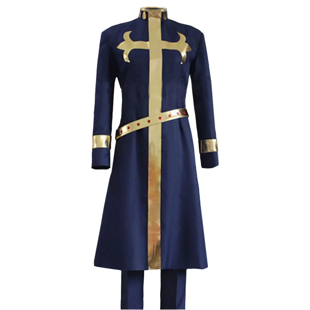 Anmie JoJo Bizarre Adventur Enrico Pucci Cosplay Costume for Adult Men Shirt Pants Suit Halloween Party Carnival Costume Outfits