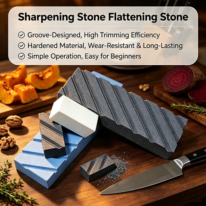 320 Grit Water Whetstone Correction Stone Horizontal Stripes Sharpening Repair Tool for Kitchen Bar Butcher Knife Accessories