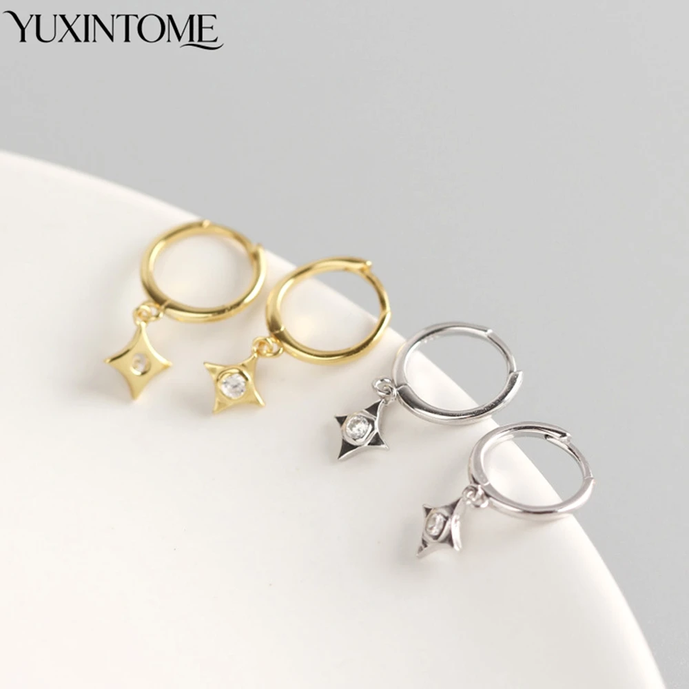 925 فضة الهندسة Huggie هوب أقراط الحد الأدنى تشيكوسلوفاكيا استرخى الأطواق دائرة صغيرة أقراط للنساء مجوهرات هدايا الحفلات