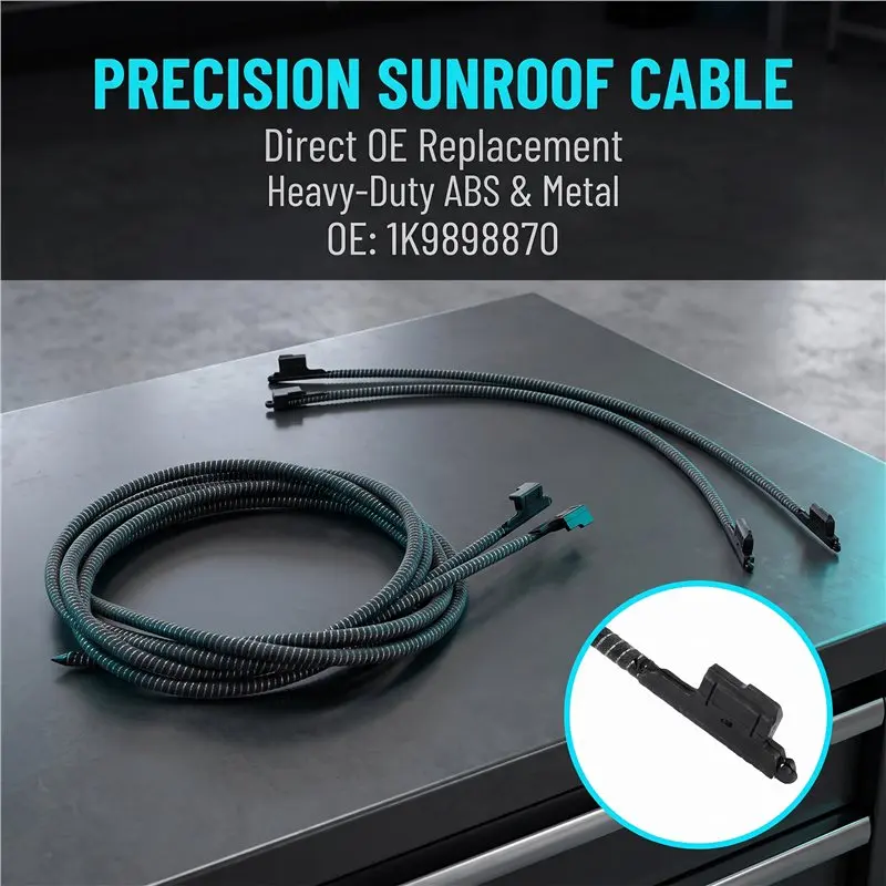 ABOU- Cable Sunroof Galas 1K9898870 Improved Design For Skoda Superb For Yeti Golf Tiguan Sharan Galss