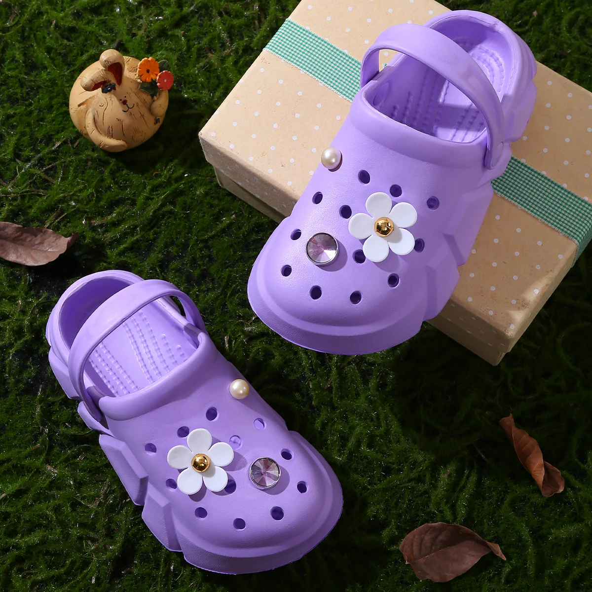 Casual Cute Non Slip Clogs For Girls, Breathable Lightweight Garden Clog Shoes For Indoor Outdoor Shower Beach Pool