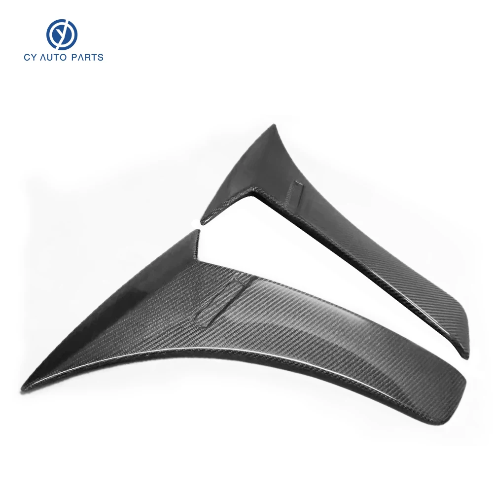 Real Carbon Fiber B Style Car Front Fender Side Air Vent Cover Shark Gills Vent Replace TrimS-Class W222