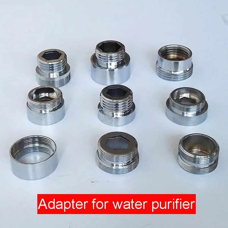M22 M24 G1/2 Faucet Aerator Adapter Chrome Brass Male Female Water Purifier Connector Pipe Fitting M16 18 20 28 3/4