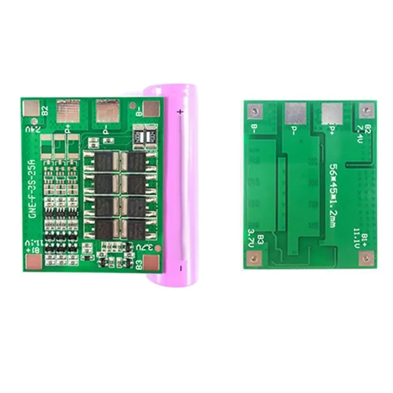 3X 3S 12V 25A Protection Board BMS Lithium Battery Charger With Power Battery Enhance PCB Protection Board-A86G