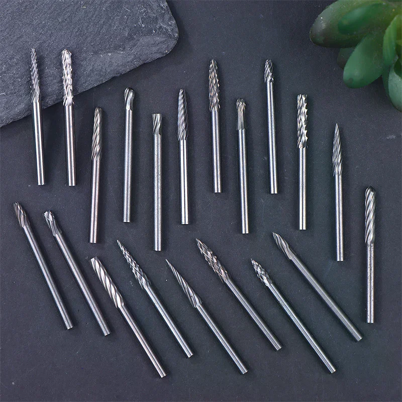 3mm Shank Hard Alloy Tungsten Carbide Rotary Drill Bit Metal And Plastic Grinding Tool