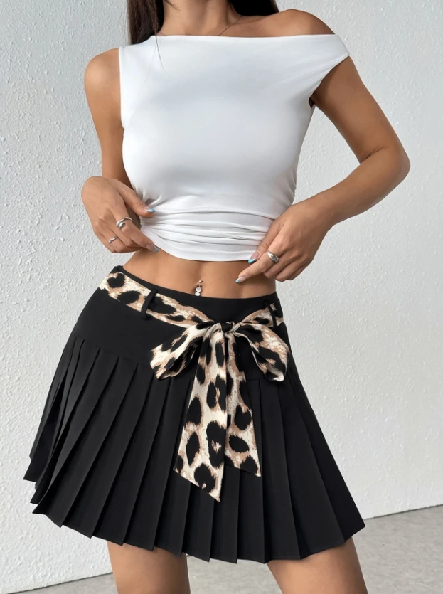 

Женское милое платье, весна-лето 2024, последний стиль, однотонная универсальная короткая юбка в сто складок, коммуникационная плиссированная юбка