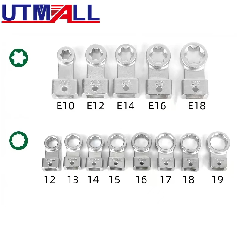 Набор гаечных ключей 15 шт., комплект аксессуаров для натяжения ремня ГРМ, 12 мм-19 мм, E10 - E18