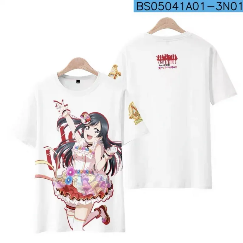 

Anime Love Live! Nijigasaki High School Idol Club 3d T-shirt Men Women T Shirts O-neck Short Sleeve Cute Tshirt Unisex Clothing