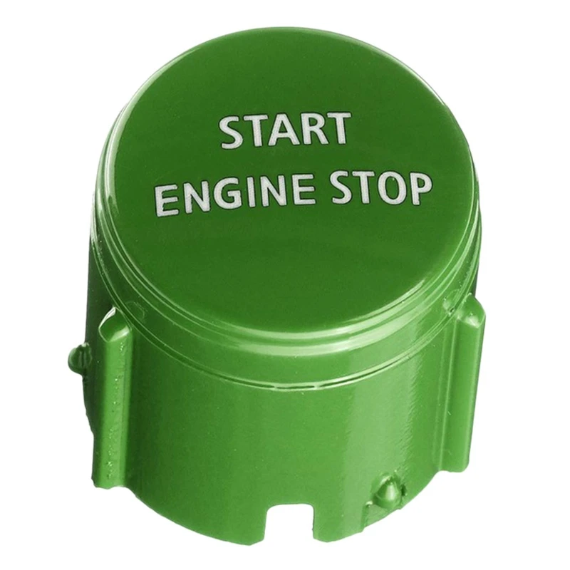 Start Stop Engine Switch Push Button Cover for Land Rover Range Rover Sport Edition 2010-2013 Discovery 4 2010-16 Green