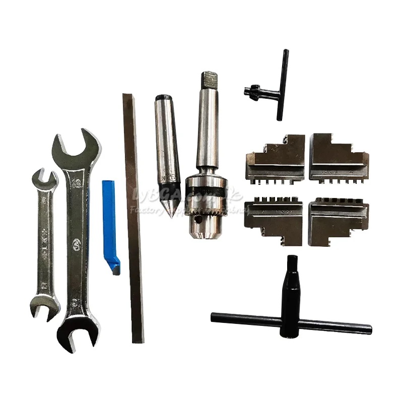 Mini DIY Micro Desktop Metal Lathe Home Lathes 80MM 100MM Chuck 3/4 Jaws for Engraving Carving Milling Cutting Works Cutter Tool