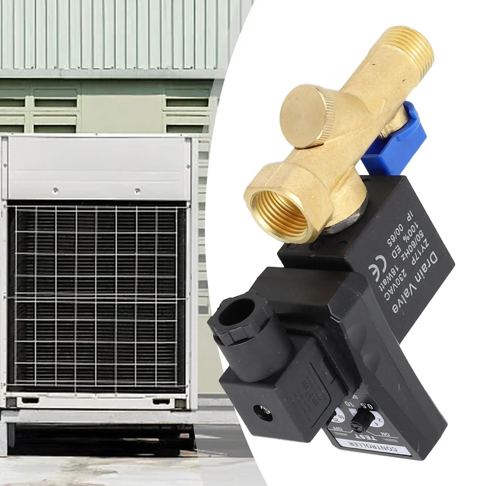 Compact Size AC220V Electronic Timed 2 way Air Compressor Gas Tank Drain Valve with 4mA Maximum Current Consumption