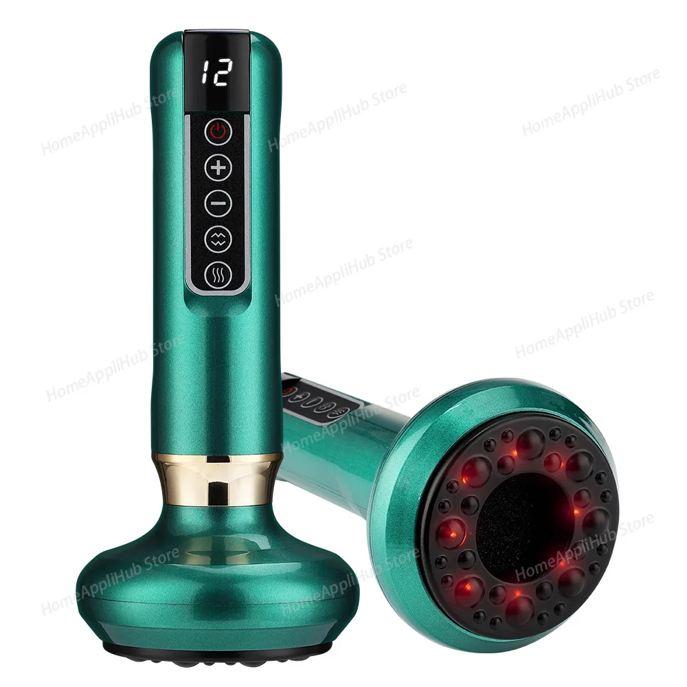 Smart Body Massage Suction Vacuum Cupping Device 6/12 Levels Anti Cellulite Heating Cans Back Guasha Scarping  gua sha tools view 6