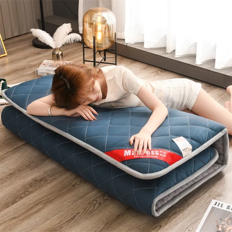 

foldable mattress Folding Bed Mattress for Sleeping Non-Slip Floor Mattress Solid Thicken Topper Breathable and Skin-Friendly