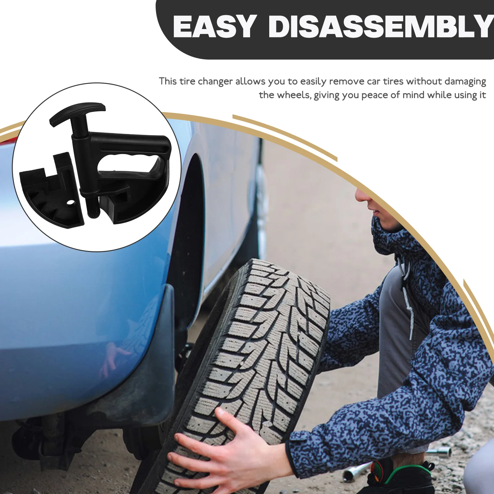 

1 set 1 Set Car Tire Drop Center Changer Bead Clamp For Wheel Rim Removal Tire Disassembly Tool Auto Repair Service Use