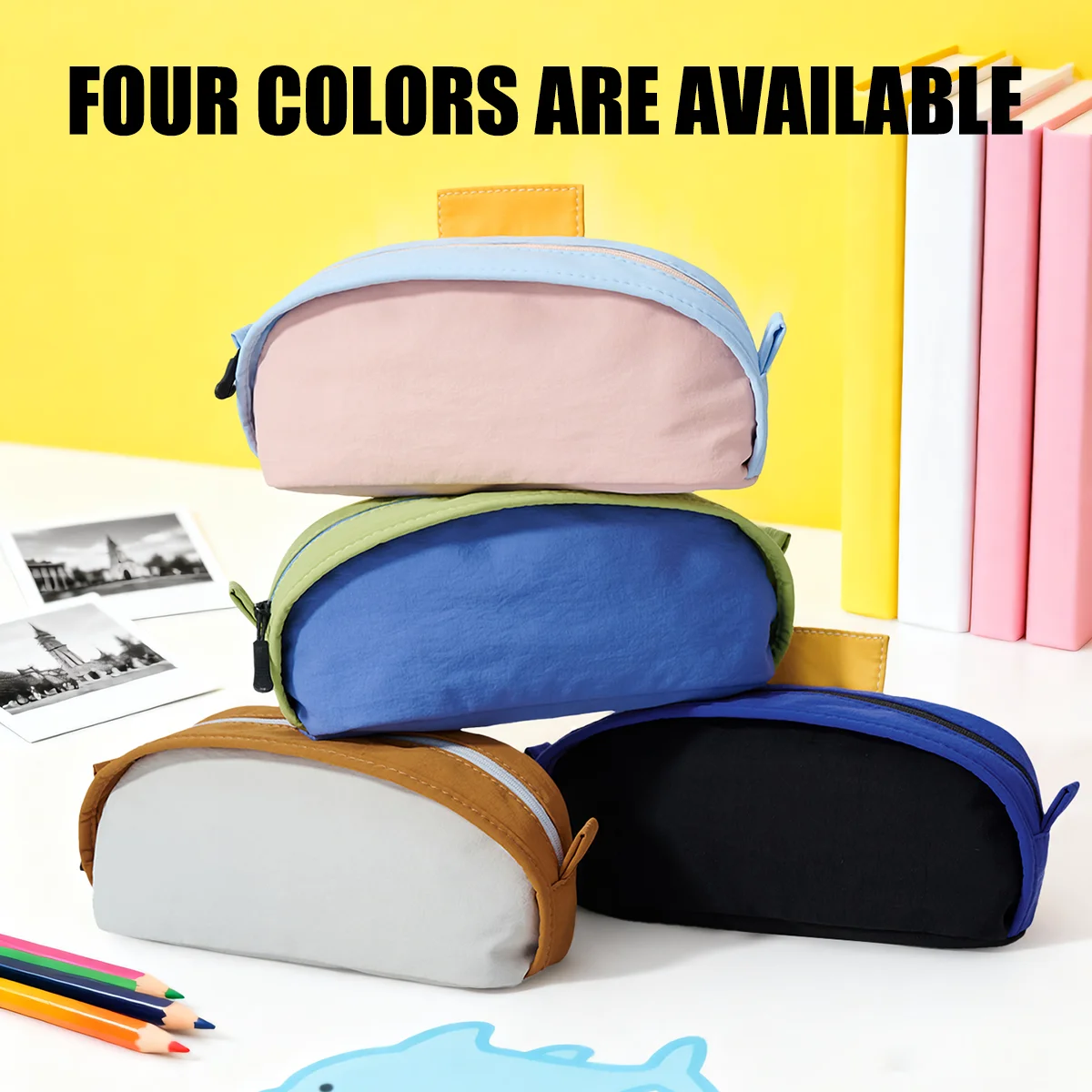 Cross-Border New Model Pencil Case, Large Capacity Student Stationery Pencil Box, Stain-Resistant, Unique Design, Non-Colliding Styles, Storage Bag, Pencil Case Factory