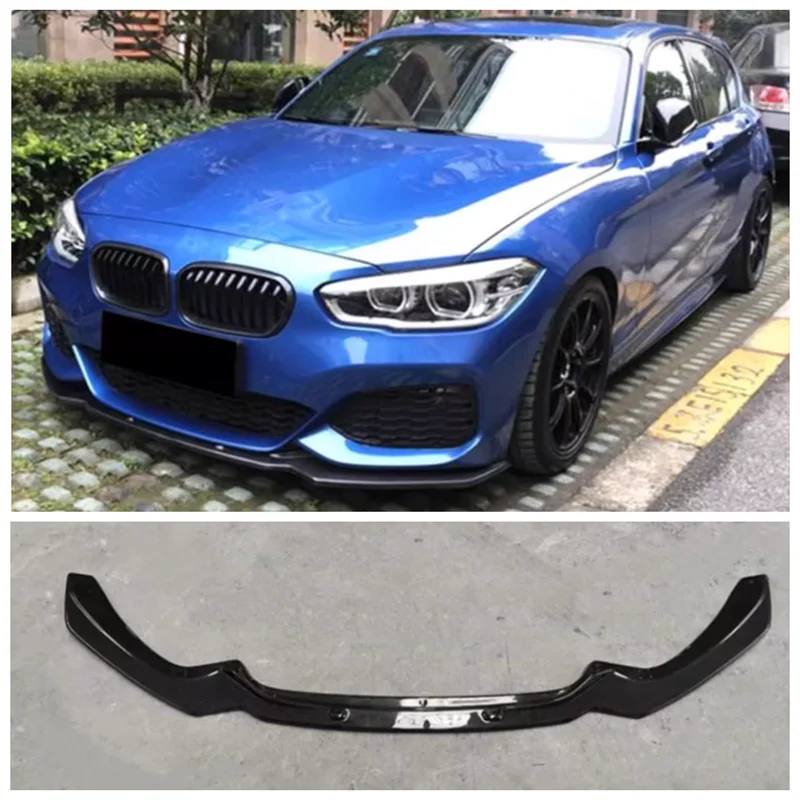 For BMW 1 Series F20 2017-2021 High Quality Carbon Fiber Bumper Car Front Lip Diffuser Spoiler Air Knife Cover