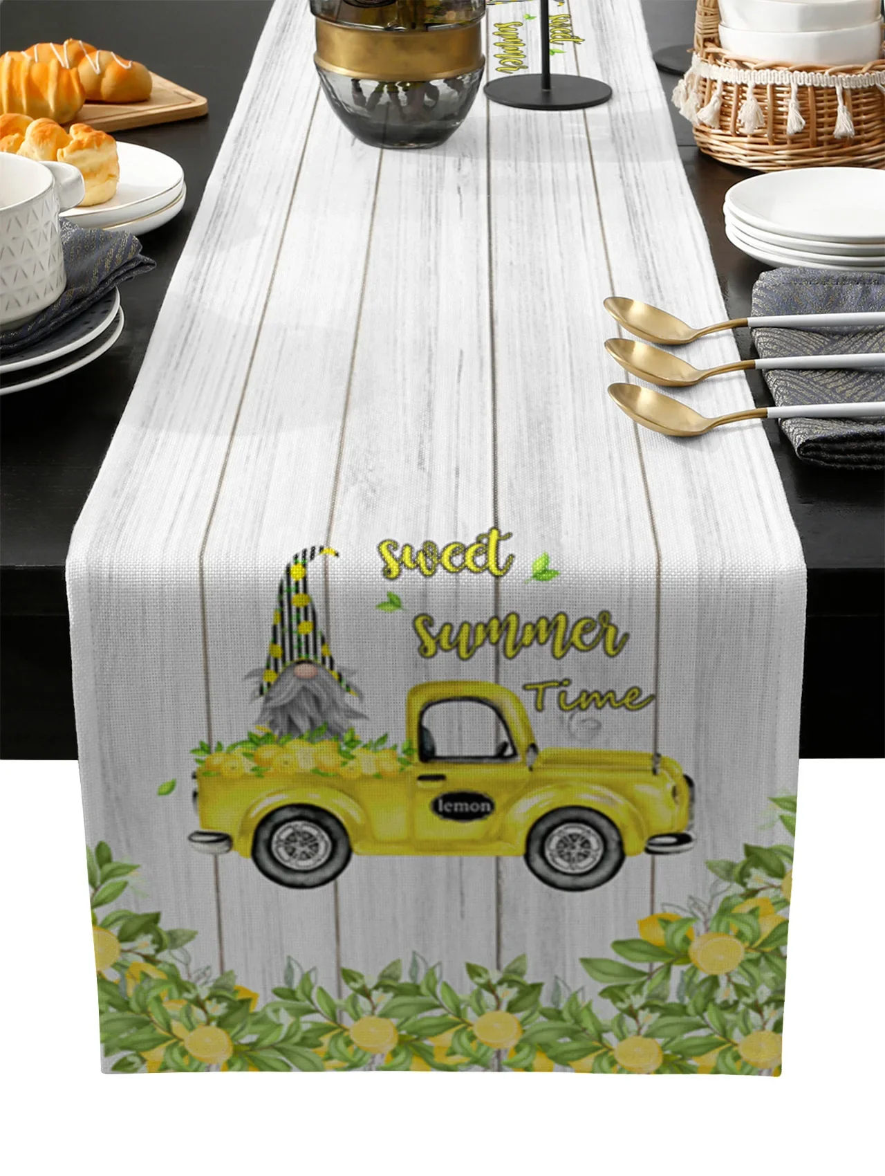 Modern Minimalist Truck Midget Table Runner Wedding Festival Table Decoration Home Decor Kitchen Table Runners Placemats