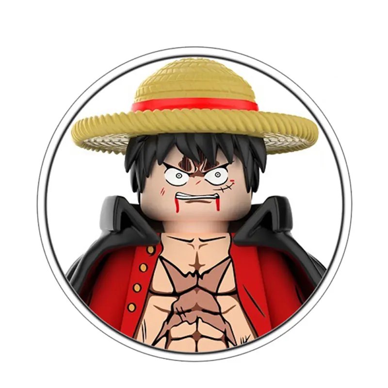 68-teiliges Neues Modell Luffy Zoro Nami Sanji Chopper Bausteine Mini-Actionfiguren Zubehör Halloween Weihnachtsgeschenk
