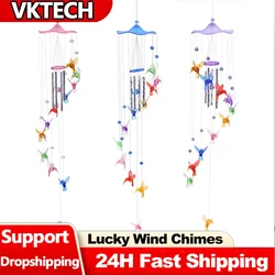 Hummingbird Lucky Wind Chimes Handmade Wall Hanging Wind Chime Pendants Art Crafts Ornaments Birthday Gifts Yard Decoration