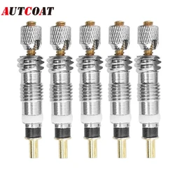 5Pcs/Lot Presta Valve Core - Brass Replacement Tubeless Core with Free Removal Tool for Road Bikes, MTB and More