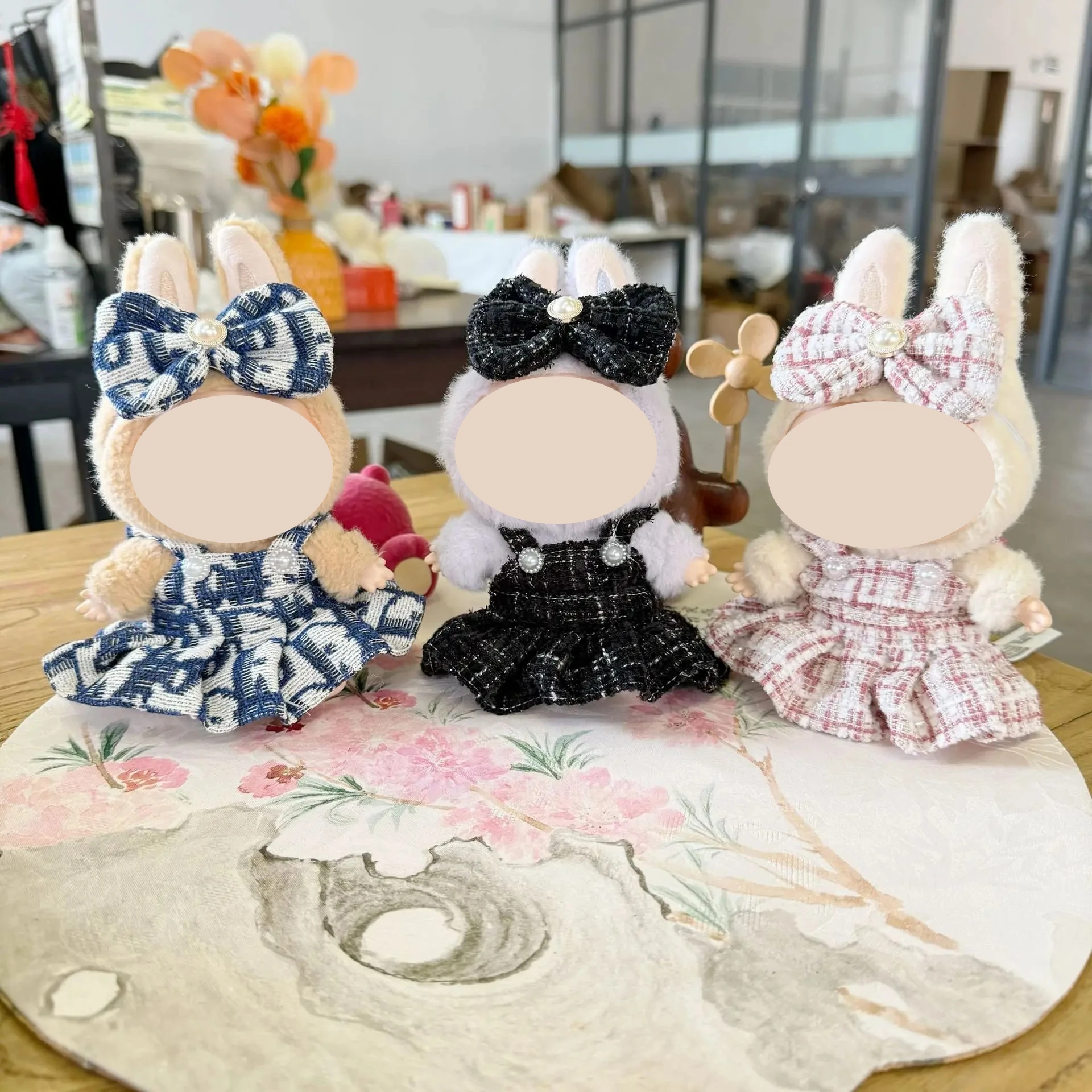 

17cm Labubu Doll Clothes Outfit Accessories for Korea Kpop Exo Labubu Idol V1 V2 Skirt Clothing Gift