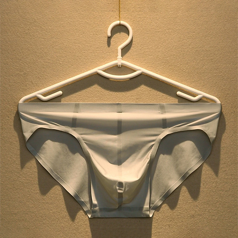 Knickers Thongs Panty Mens Briefs Men\'s Solid Color Breathable Ice Silk Boxer Briefs Soft Bottom Shorts Sexy Underwear