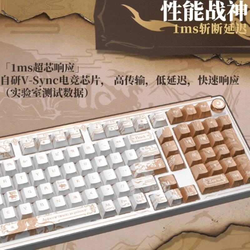 VALKYRIE VK99 Pro Keyboard Mekanis Tri-mode RGB Hot Swap 8000MAh 1Ms Keyboard Gaming Nirkabel Latensi Rendah Aksesori PC