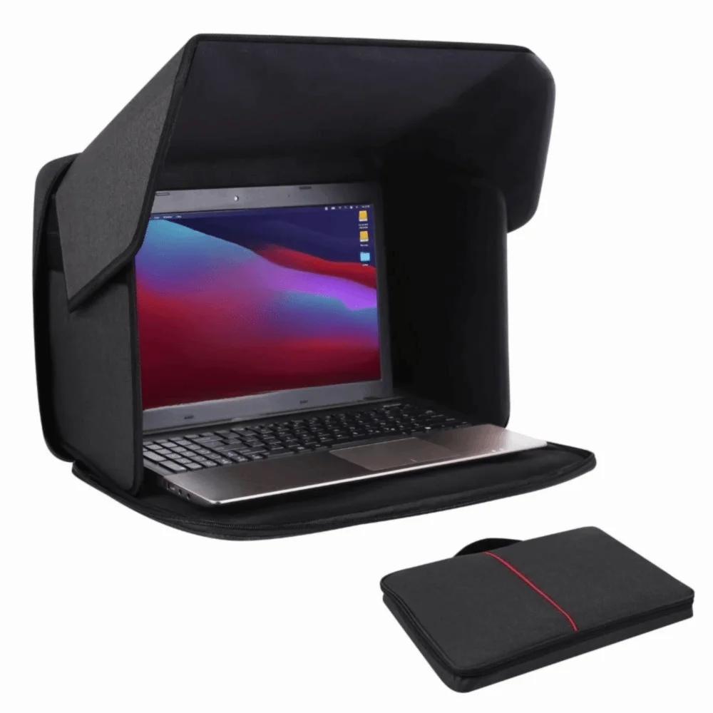 신형 접이식 노트북 선쉐이드 휴대용 12-16인치 노트북 선글레어 쉴드 다기능 프라이버시 쉴드 커버 야외용