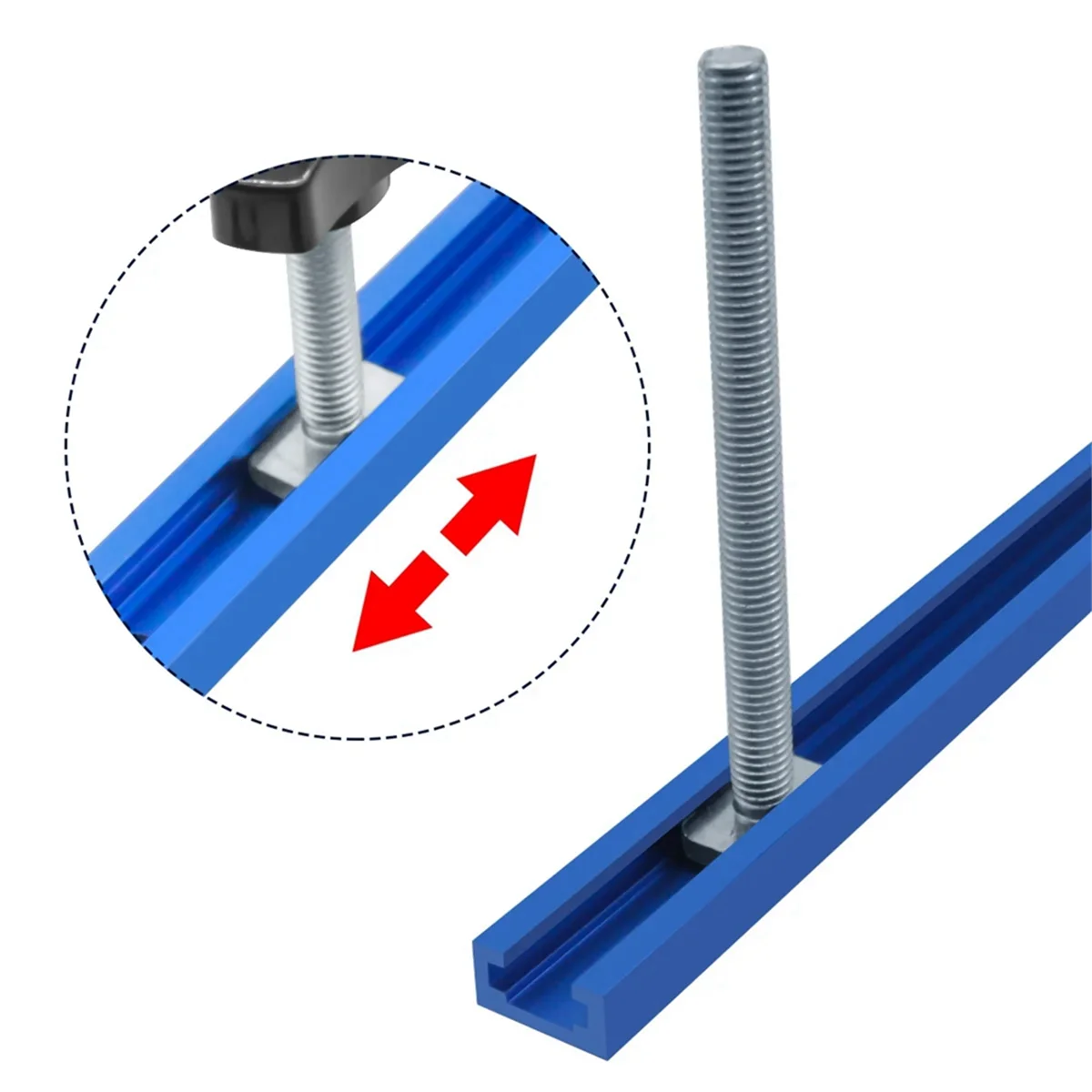 T Track Bolts Knob Kit Miter Track Sliding Nut T-Slider T Slot T Bolt for Woodworking Jigs Fixtures Tools Kit