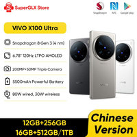 CN Version VIVO X100 Ultra 5G Smartphone Snapdragon 8 Gen 3 6.78'' 120Hz AMOLED Screen 5500mAh 80W SuperCharge 30W Wireless IP68