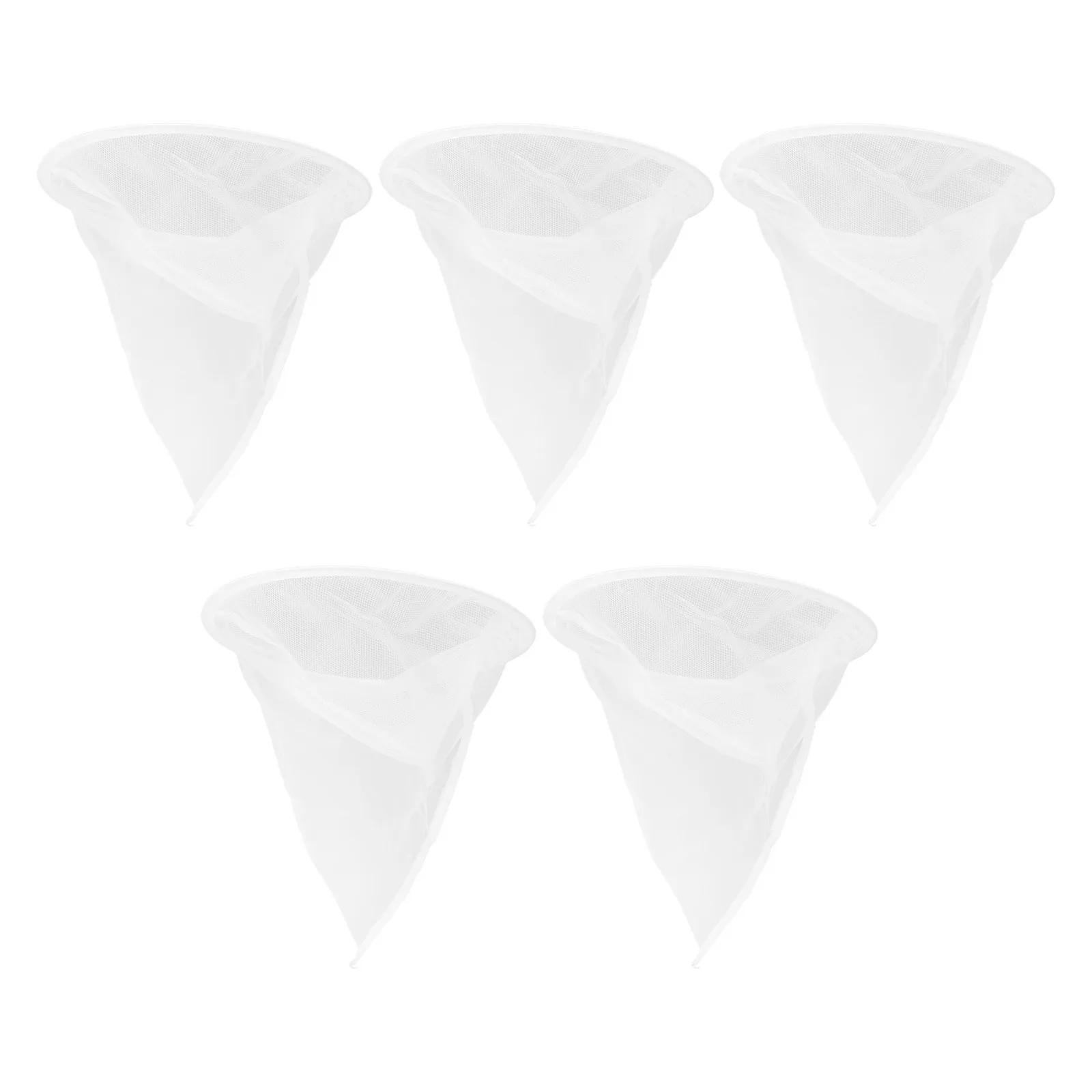 

5Pcs Honey Filtering Bags Fine Nylon Mesh Double Layer Cone Filter Bucket Honey Strainer Bag Beekeeping Extraction Reusable