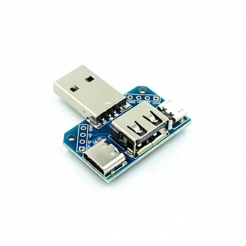 Mini USB A macho para USB 2.0, 3.0, Interface de conector B, 2.54mm DIP PCB Converter, Adaptador Breakout, 5pcs por lote