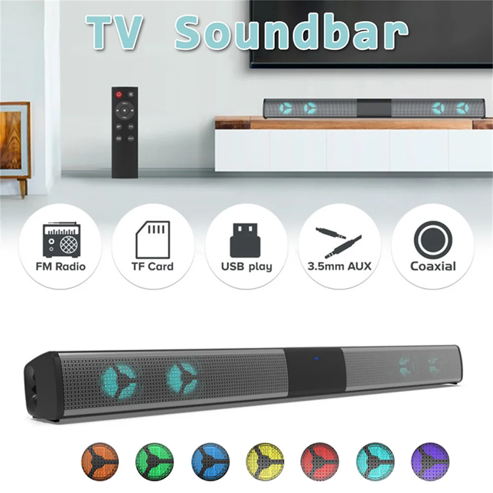 

Wireless Bluetooth Subwoofer 3D Stereo Surround TV Computer Speaker Home Theater Audio Speaker FM Broadcasting Speaker