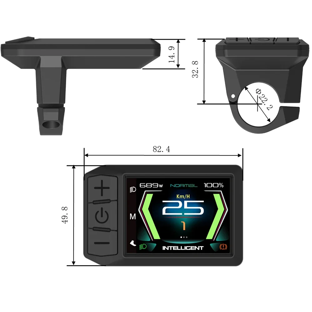 Bafang 600C TFT display M510 M600 M500 motor remove speed limit set wheel diameter dedicated display multilingual display