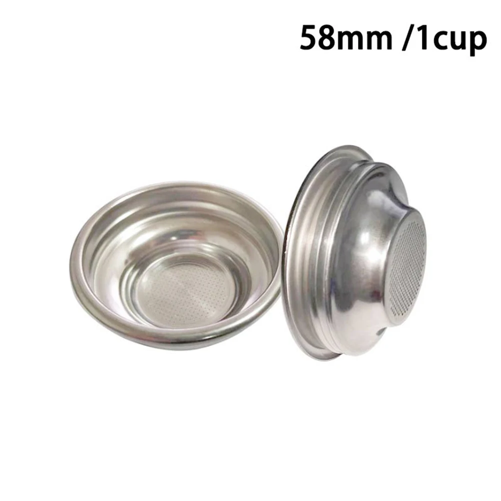 58mm Filter Cup For For Breville Portafilter Long Lasting Stainless Steel Coffee Accessory For For Home or Cafe