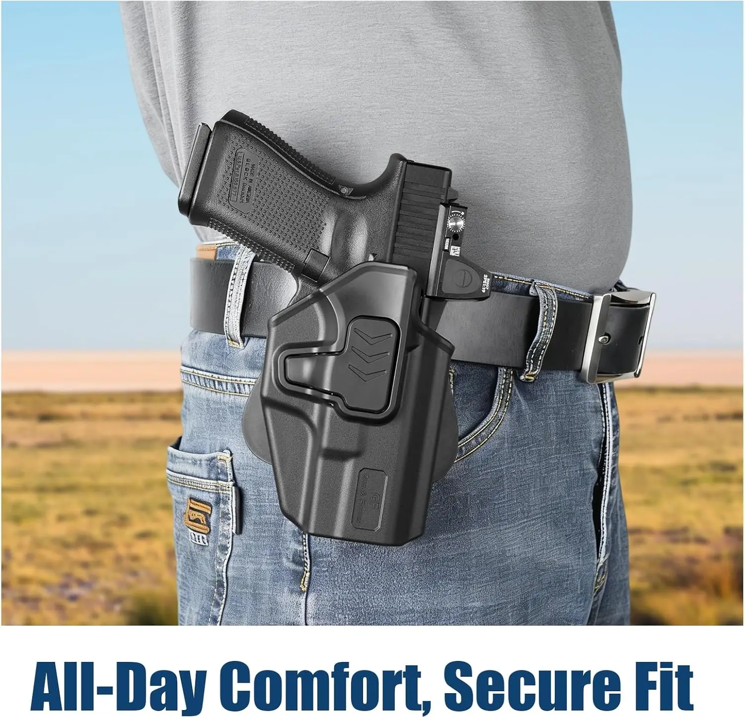 Funda OWB Glock G19 G26 G45 – Retención nivel II mano derecha - imagen 5