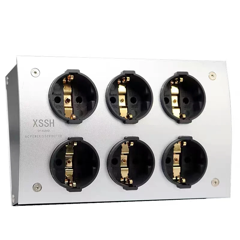 Hifi الصوت e-TP60 FI-E30 الاتحاد الأوروبي Shuko اليورو التيار المتناوب موزع الطاقة 125 فولت-250 فولت 50/60 هرتز 16A 16amp IEC مدخل مقبس توصيل كهربائي المخرج
