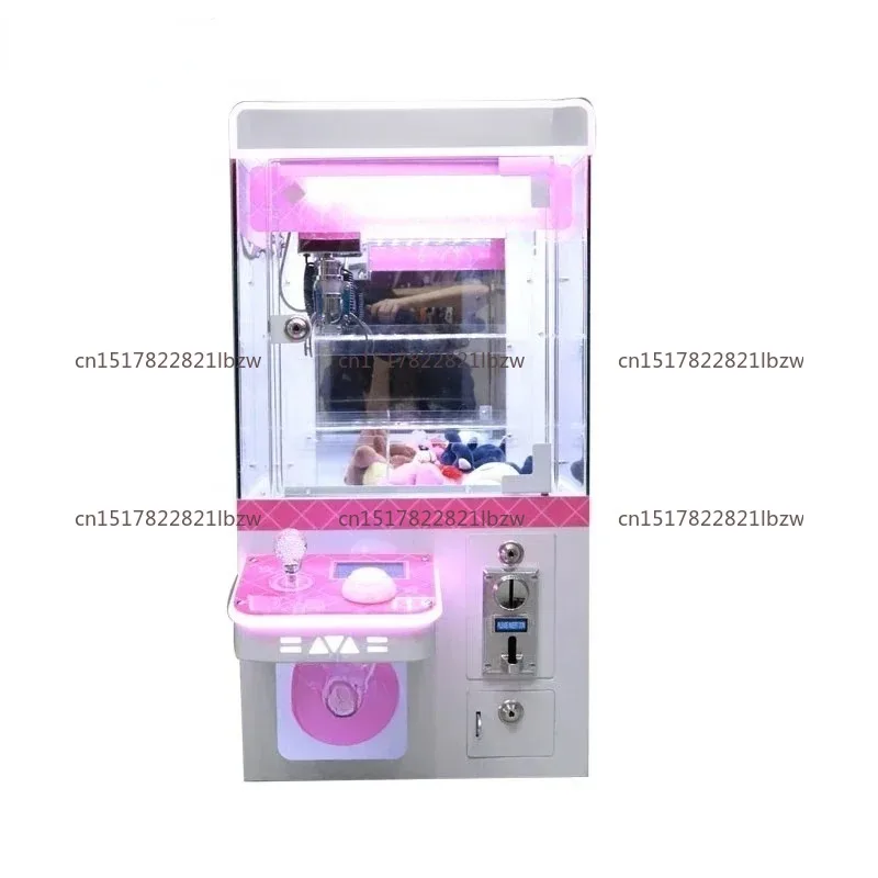 New Style Mini Plush Toy Gift Crane Claw With Bill Acceptor Coin Operated Game mahine