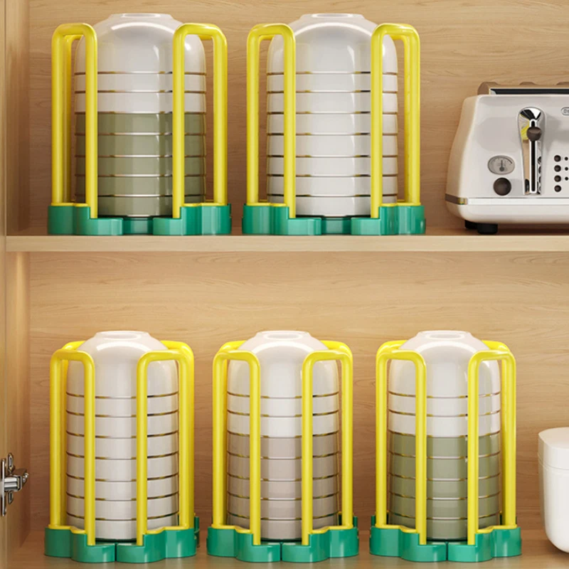 Kitchen Cupboard Household Retractable Bowl Plate Basin Drain Rack Multi-function Desktop Dish Rice Bowl Storage Rack