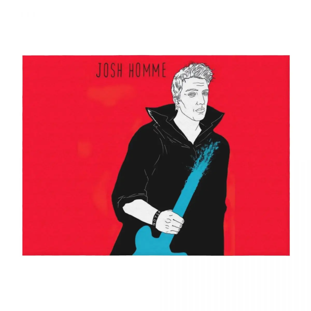 

Queens of the stone age T-Shirts a song for the dead Poster qotsa Sticker Throw Blanket Bed linens Blankets