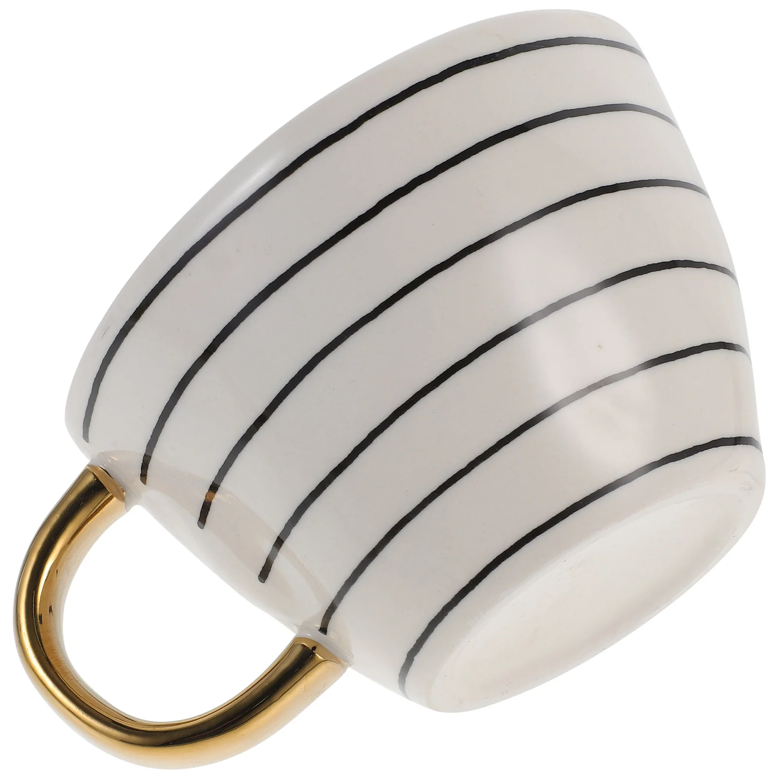 

Ceramic Coffee Mug Simple Creative Pattern Smooth Rim Handle Home Office Water Cup Decorative Drinking Cup Ceramic Coffee Mug